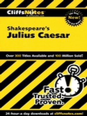 cover image of CliffsNotes on Shakespeare's Julius Caesar
